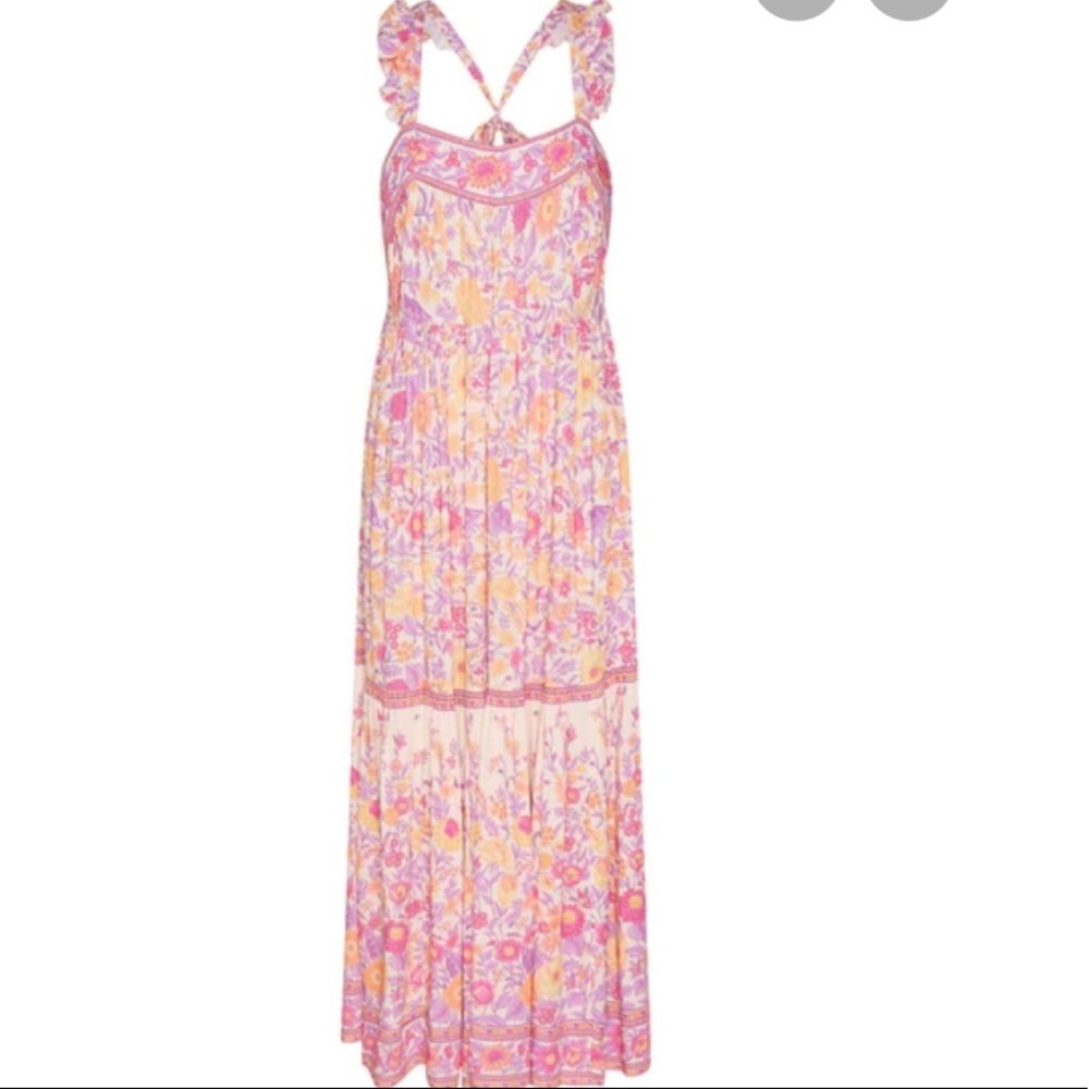 Arnhem Sophia MIdi Strappy Peony Dress - Picture 2 of 16